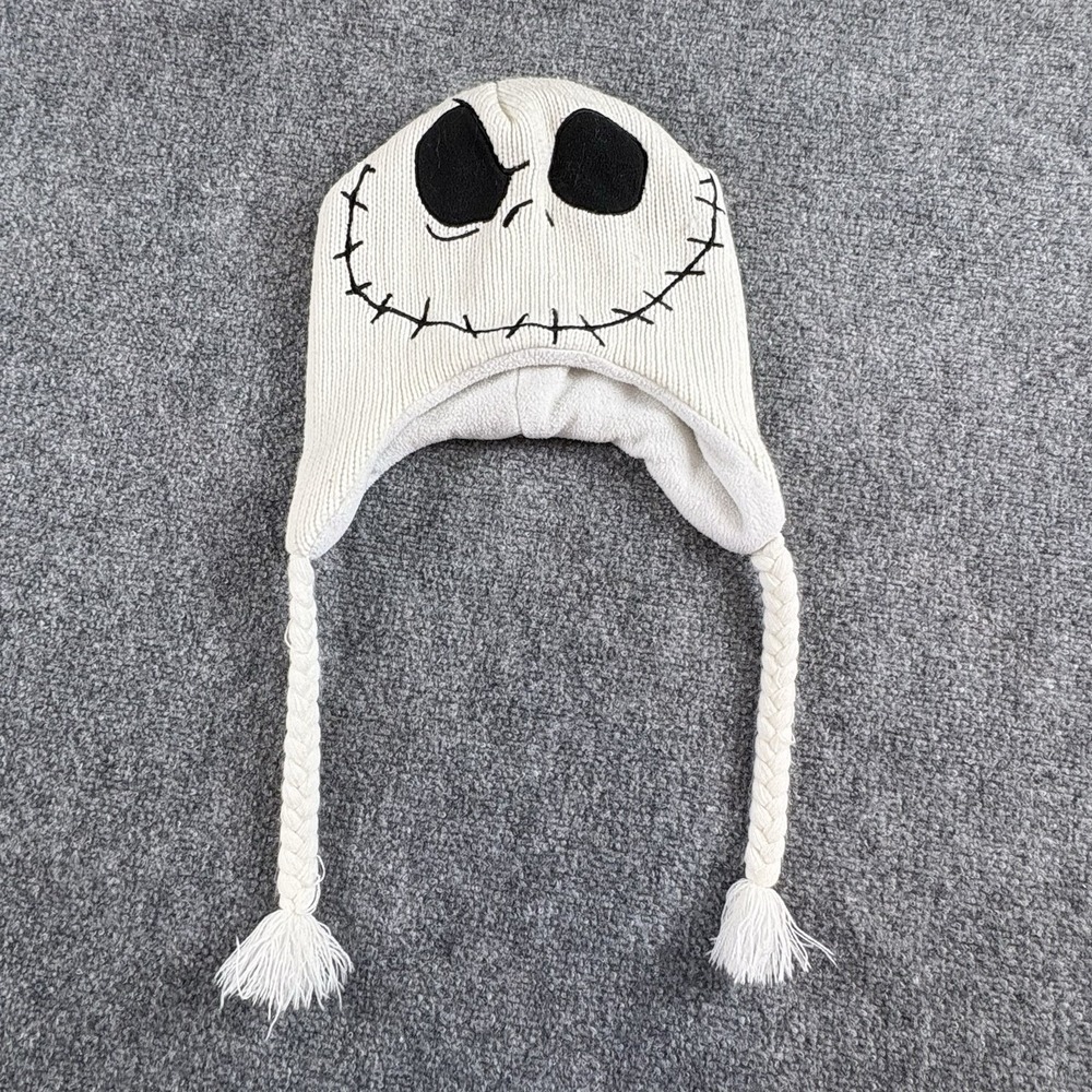 Disney Nightmare Before Christmas Jack Skellington Skull Laplander Beanie‎ Hat